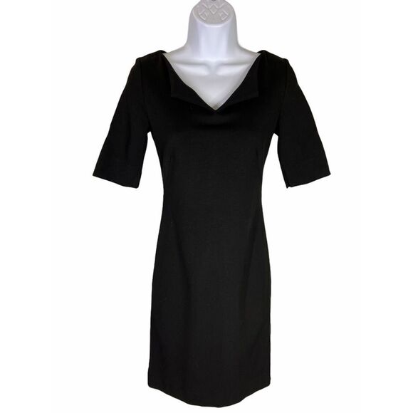 M.M. Lafleur V-Neck Mini Sheath Dress Size 0 - Picture 1 of 6